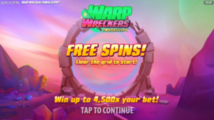 Warp Wreckers Free Spins