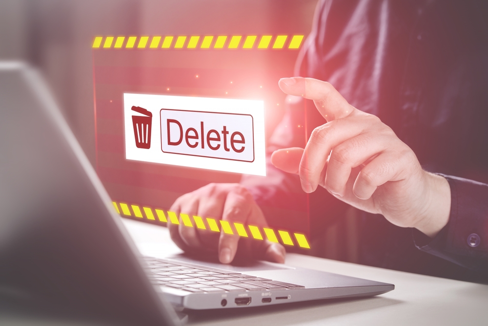 Deleting,Files,From,The,System.,Spam,Mail,,Electronic,Messages,Or 